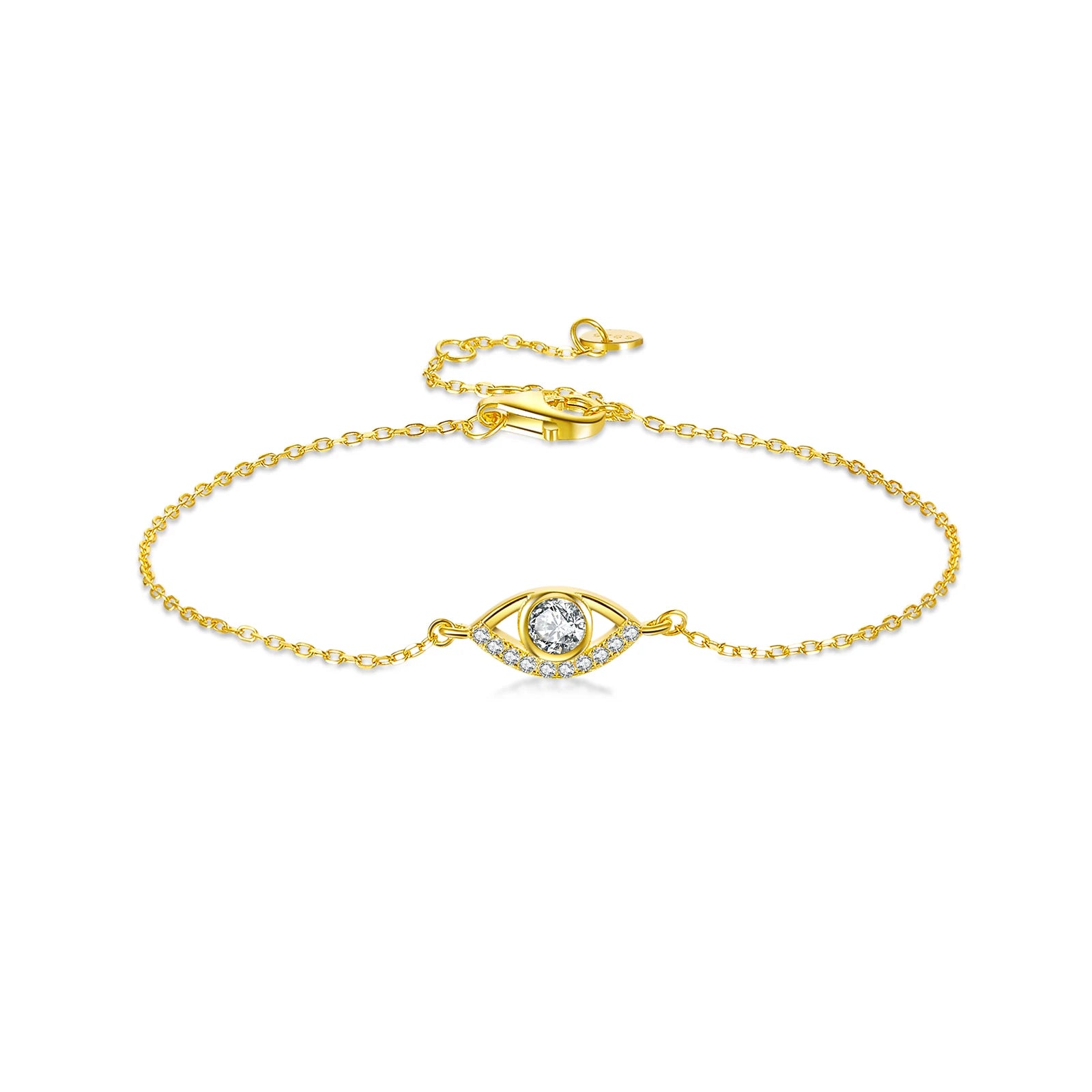 Eye-Shaped Charm Bracelet
