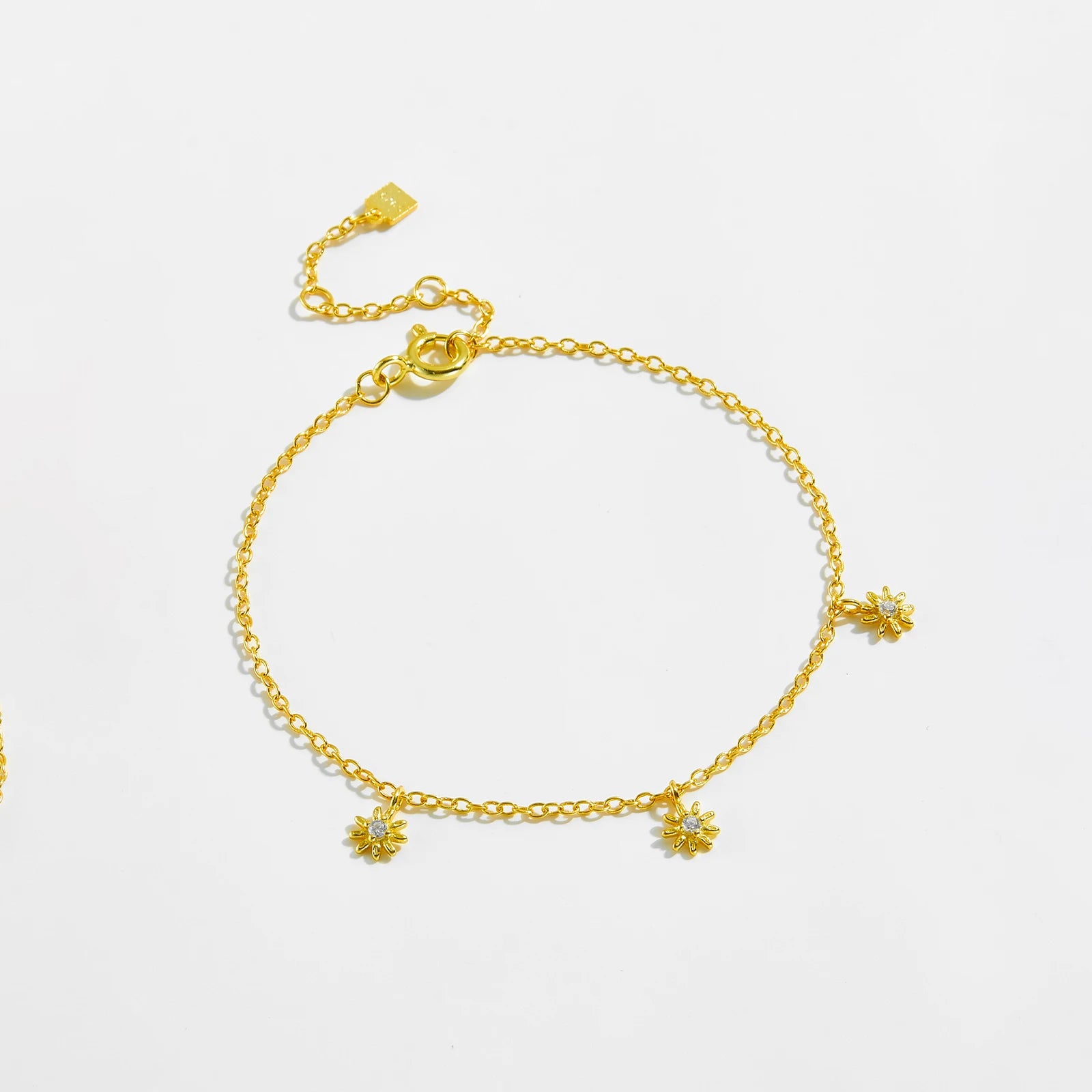 Three Sun Pendant Bracelet