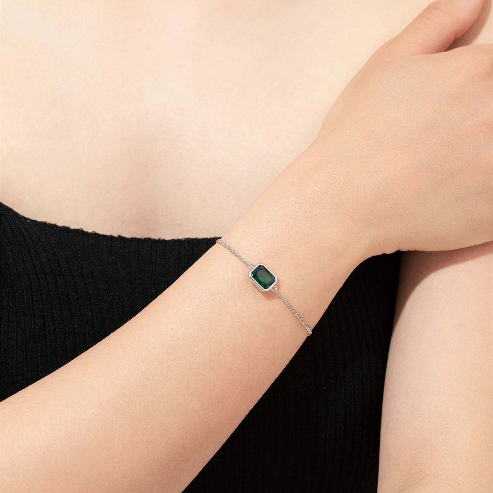 Green Gemstone Bracelet