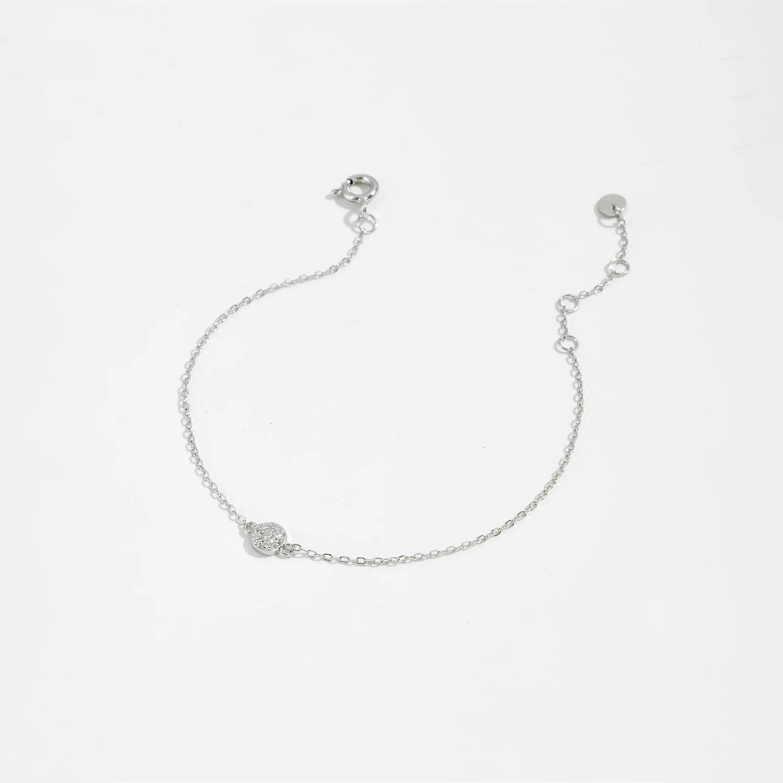 5mm CZ Charm Chain Bracelet