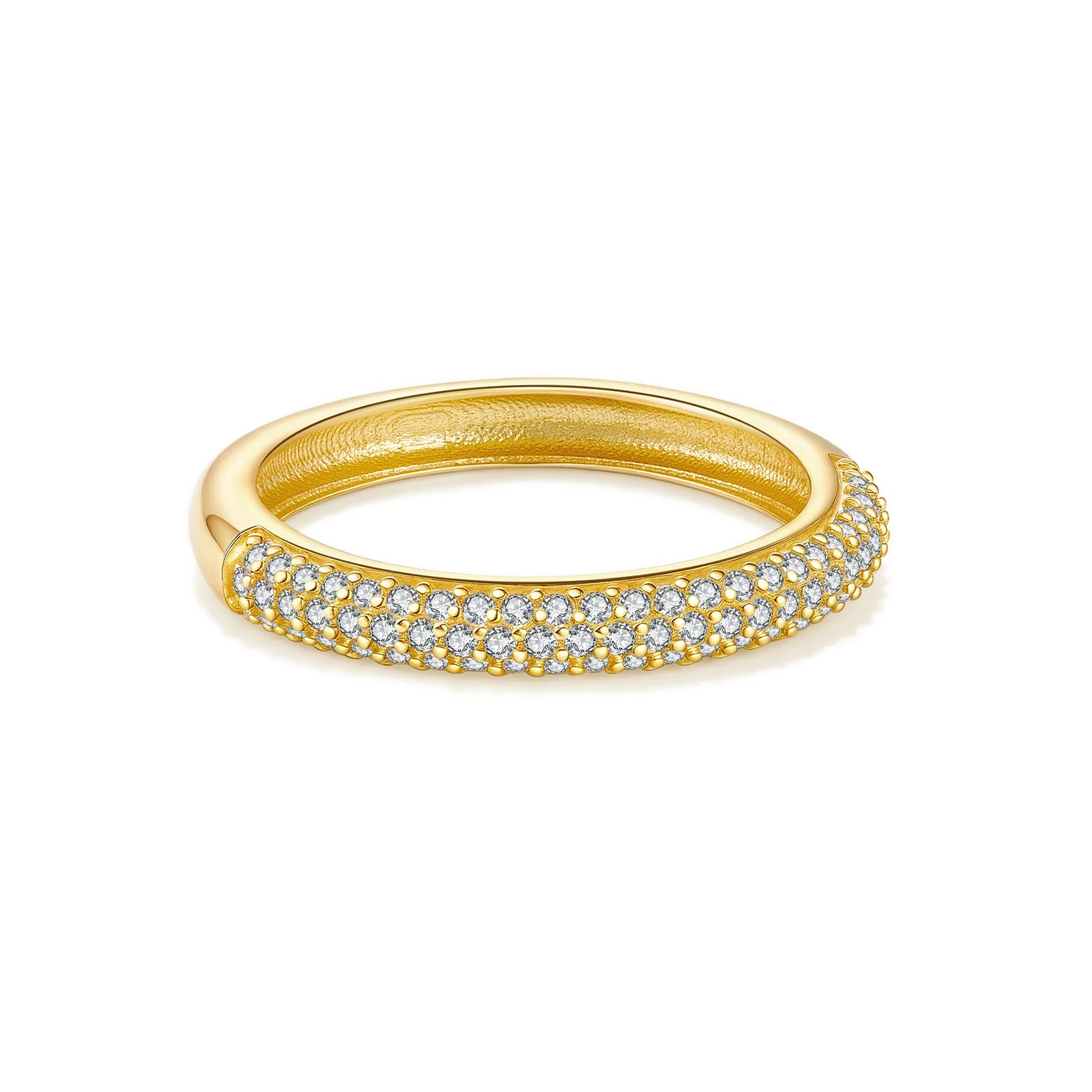 Silver CZ Zircon Ring